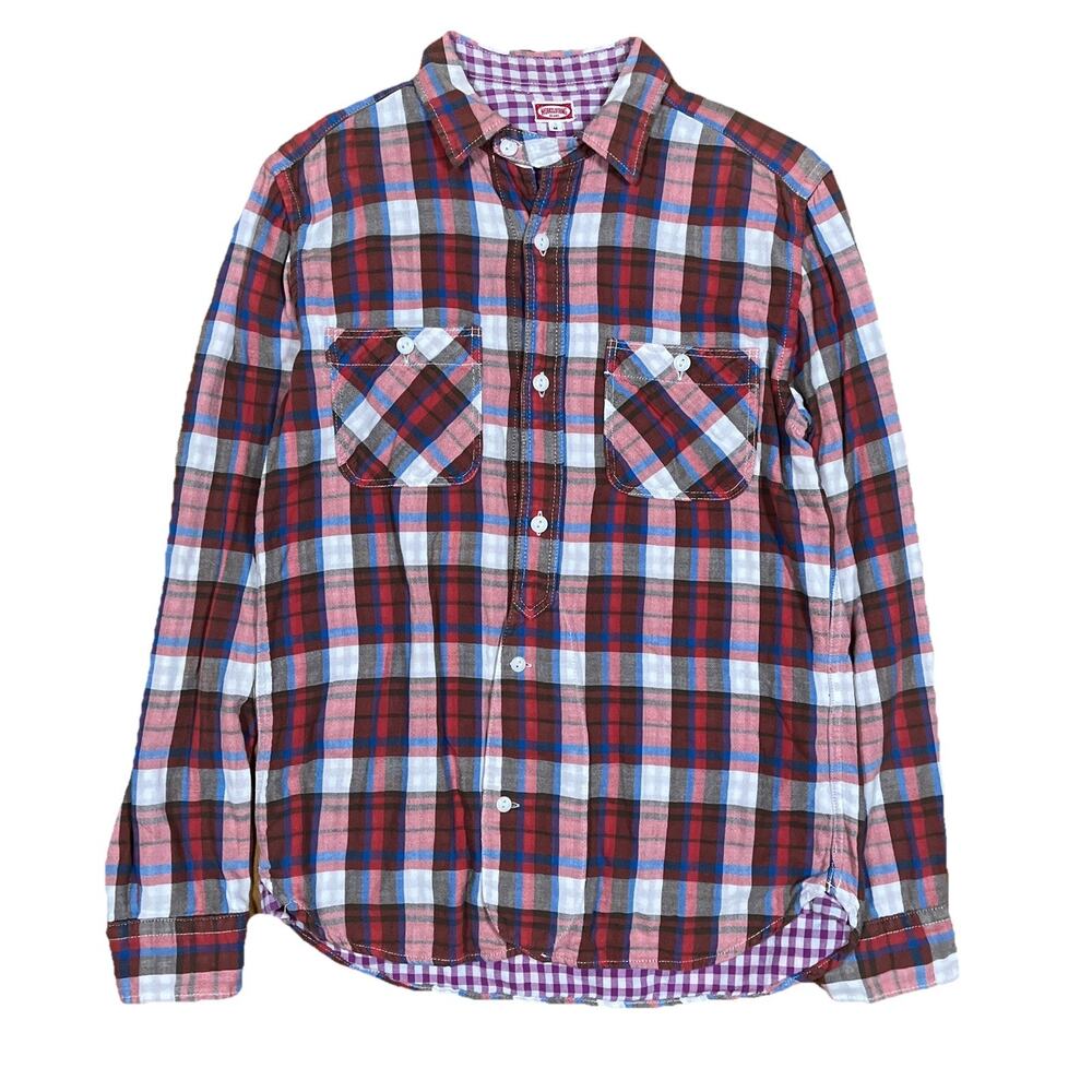 Beams Workclothing Unique Americana Flannel Plaid / Gingham Interior‎ Medium